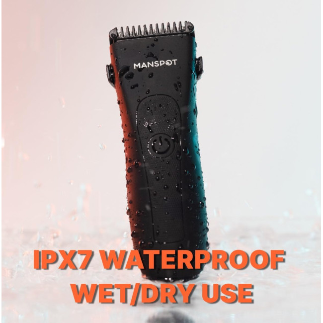 Тример для паху та волосся на тілі MANSPOT HC-W003A для чоловіків, чорний (3133)