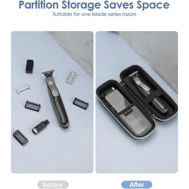 YINKECASE Жорсткий дорожній футляр ZS-030108GN-A для зберігання тримера, зелений (5075)