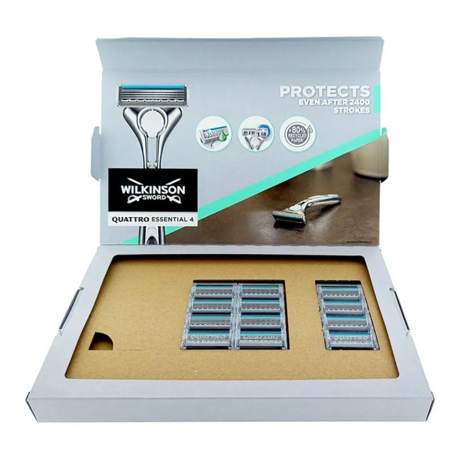 Змінні касети Wilkinson Sword Quattro Titanium Sensitive 12 шт (3013)