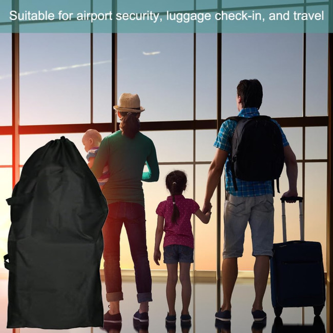 Doukesh Водонепроникна сумка для коляски sdfgh8 та сумка для перенесення колясок, чорний (5133)