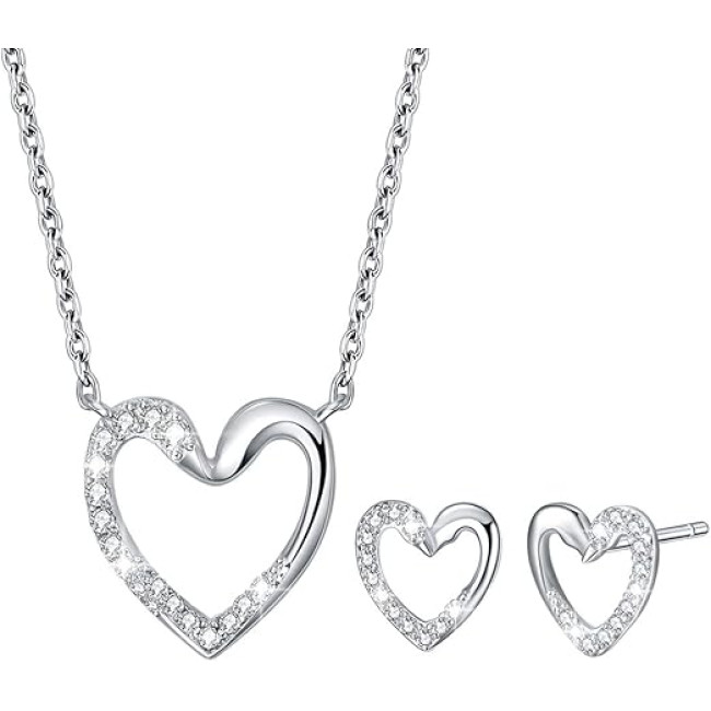 E Jewellery Наборы ювелирных изделий из серебра 925 пробы S001971087, серебряный (5173)