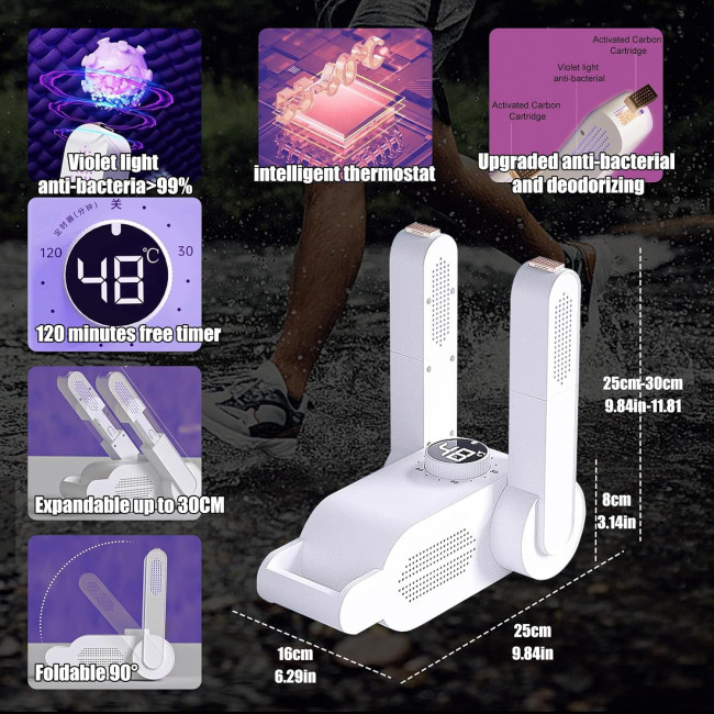 EPROICKS Электрическая сушилка для ботинок SF, белый (5019)