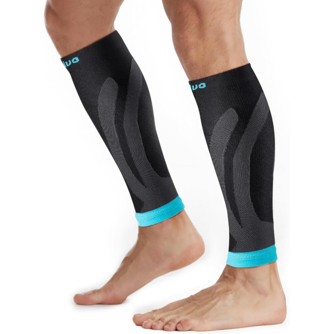 Компресійні бандажі CAMBIVO L/XL  для чоловіків та жінок, сірі з голубим (3014)