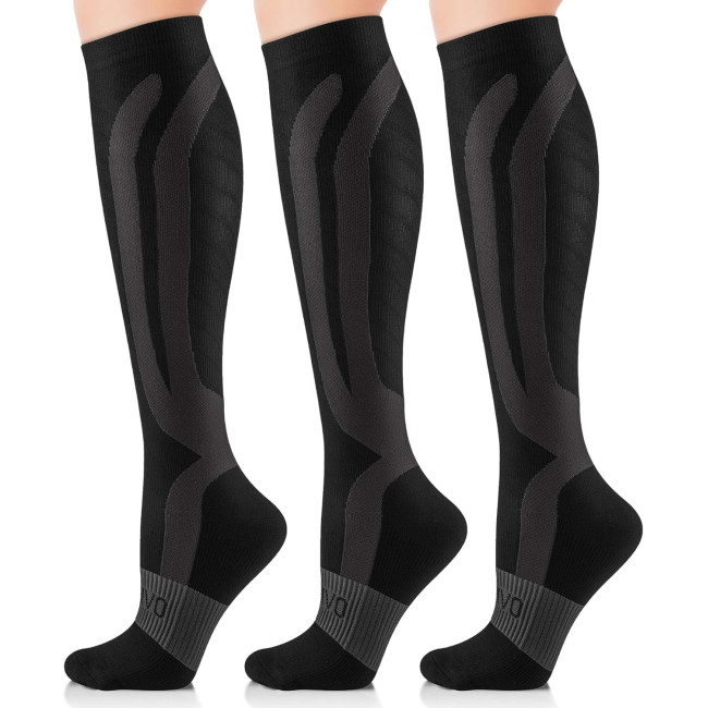 Компресійні шкарпетки CAMBIVO CS11 L/XL для жінок та чоловіків, чорнильні (3009)