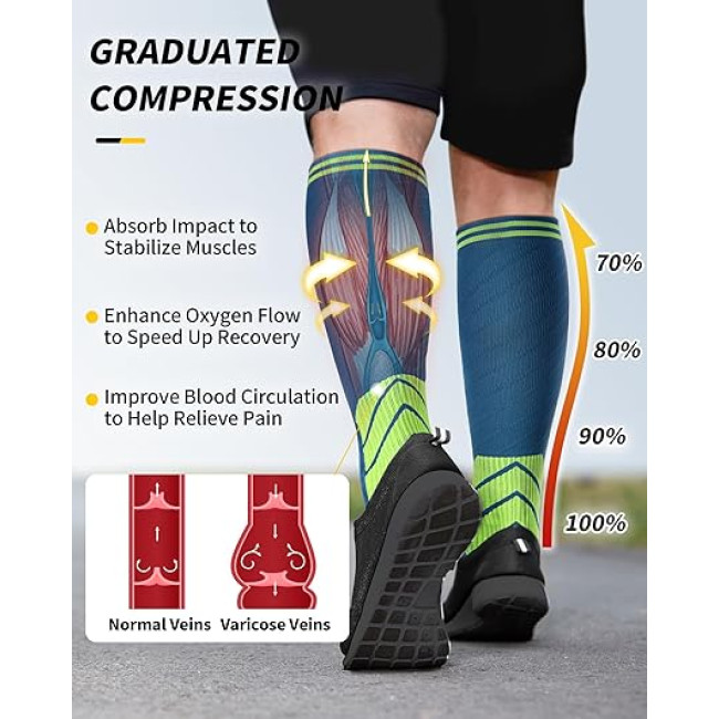 Компресійні шкарпетки CAMBIVO CS60 для жінок та чоловіків (2198)