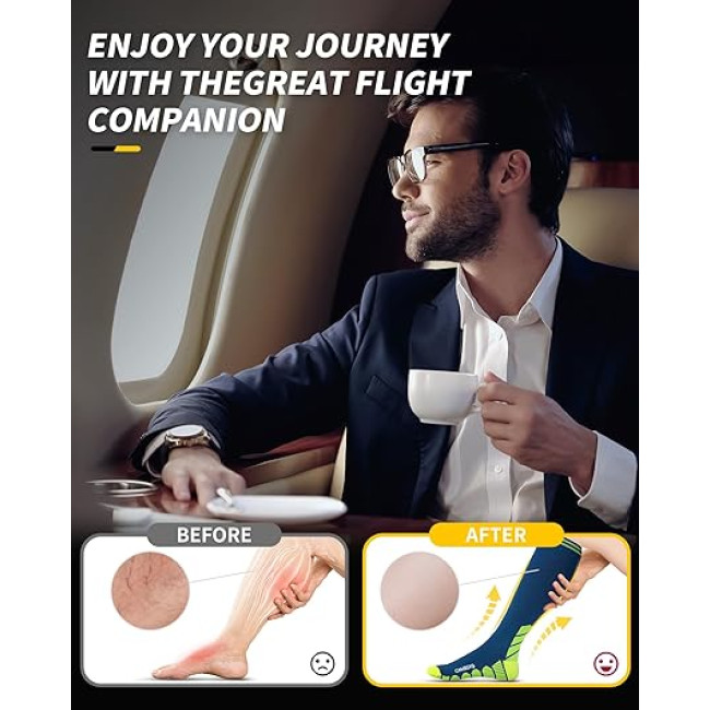 Компресійні шкарпетки CAMBIVO CS60 для жінок та чоловіків (2198)