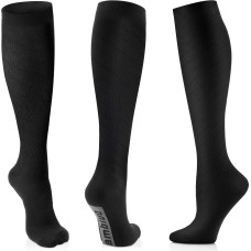 Компресійні шкарпетки CAMBIVO CS70 для жінок та чоловіків шкарпетки з градуйованою посадкою, чорні (3011)