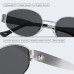Livho Сонячні окуляри Retro Polarized, захист UV400, овальна форма, металева оправа (5165) № 3