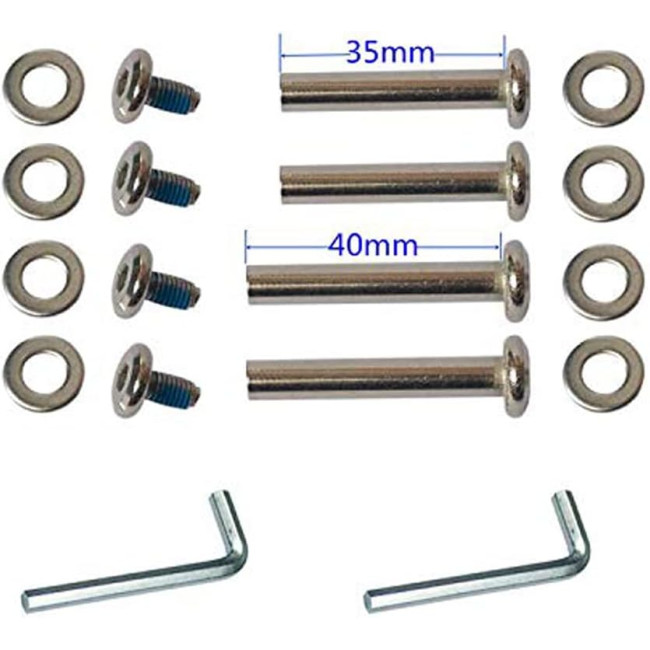 LOTOWELZON пара чорних змінних коліс для валіз ATXDE230, 75x24 мм/2,95x0,94 дюйма (5072)