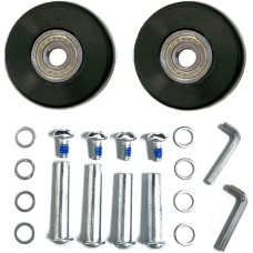 LOTOWELZON Запасні колеса для валізи OD40*THK18мм/1.57*0.7дюйма з підшипниками 8 мм, чорні (5073)