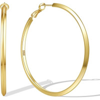 Модные серьги-кольца MOROTOLE TB-US-Triangle Hoop-SV из серебра 925 пробы для женщин (4170)