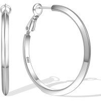 Модные серьги-кольца MOROTOLE TB-US-Triangle Hoop-SV, из серебра 925 пробы для женщин (4171)