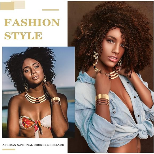 Набор золотых наперсников LOLIAS 3 шт. для женщин, широкие манжеты, браслеты, серьги, верхней части руки манжета браслет (2020)