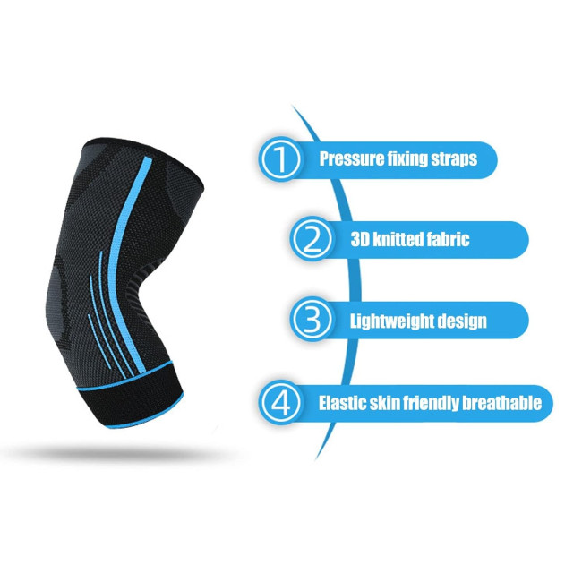 Налокітники BROLEO Sports, для спорту, синій (M) (2137)