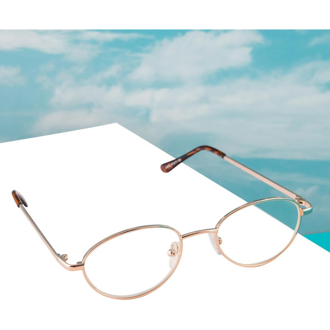 Окуляри для читання MMOWW DEL023-GD3.0, золотий (3165)