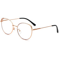 Окуляри для читання MMOWW DEL031-GD1.0 з фільтром синього світла для жінок і чоловіків, рожеве золото (3169)