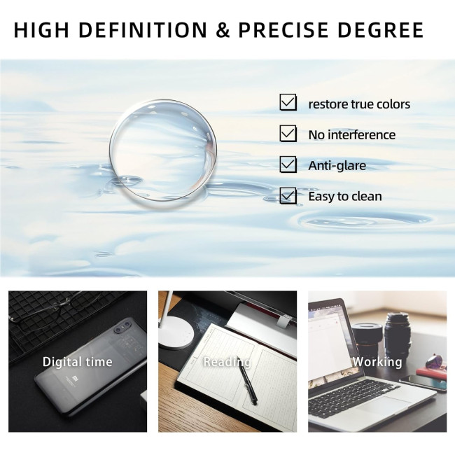 Окуляри для читання MMOWW DEL031-GD1.0 з фільтром синього світла для жінок і чоловіків, рожеве золото (3169)