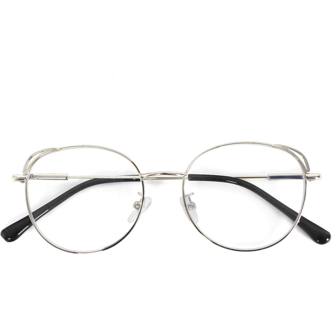 Окуляри для читання MMOWW DEL031-SR1.0 з фільтром синього світла для жінок і чоловіків, срібний (3170)