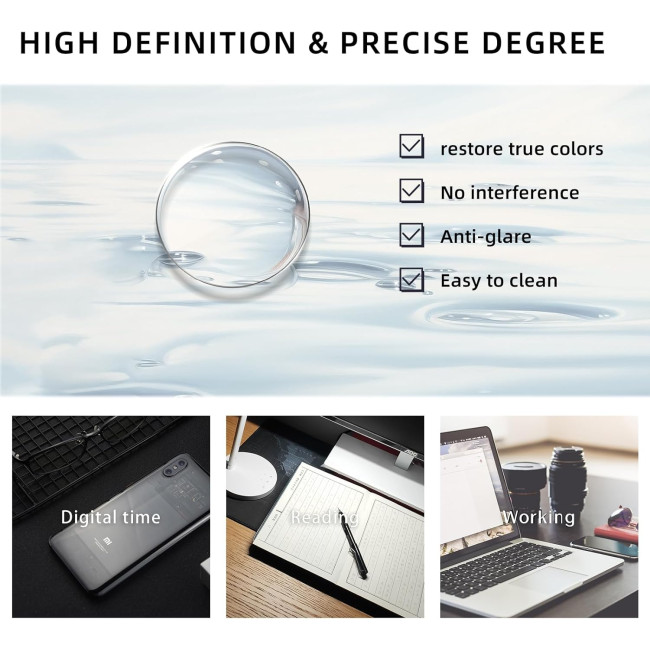 Окуляри для читання MMOWW DEL031-SR1.0 з фільтром синього світла для жінок і чоловіків, срібний (3170)