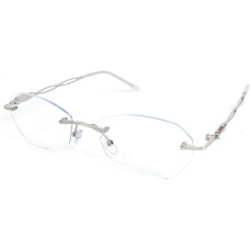 Окуляри для читання MMOWW DEL037-SR1.0 без оправи для жінок, срібний (3164)