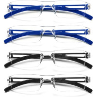 Окуляри MMOWW для читання, без оправи для чоловіків та жінок, 4 шт (3151)