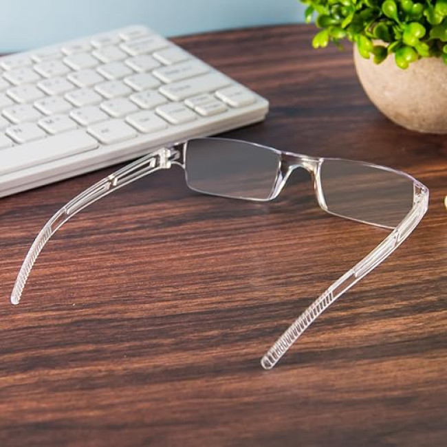 Окуляри MMOWW для читання, без оправи для чоловіків та жінок, 4 шт, прозорі (3152)