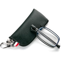 Складані окуляри для читання MMOWW ITL029-BK-2.5 для чоловіків та жінок з телескопічним стрижнем, чорні (3158)