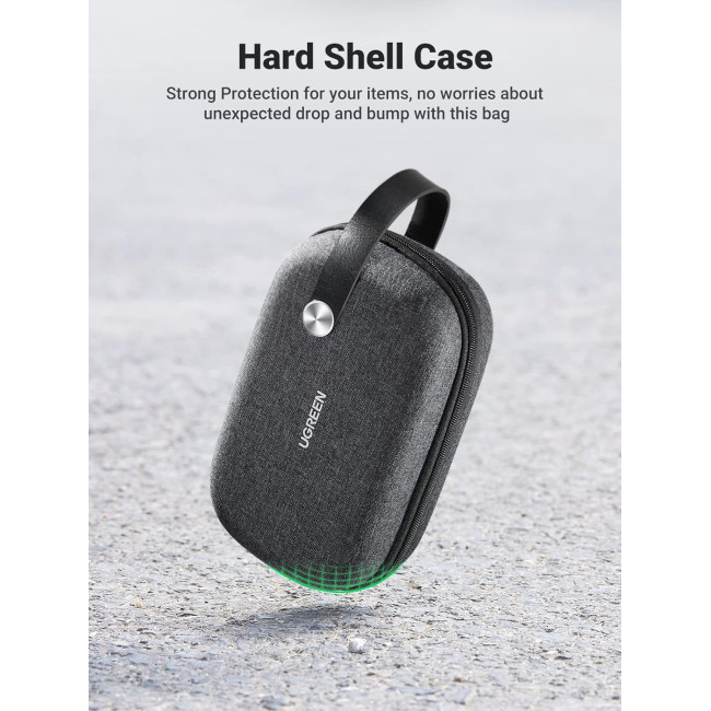 Сумка UGREEN для аксесуарів для подорожей, органайзер для дорожньої електроніки та невеликих гаджетів, чона (0013) 