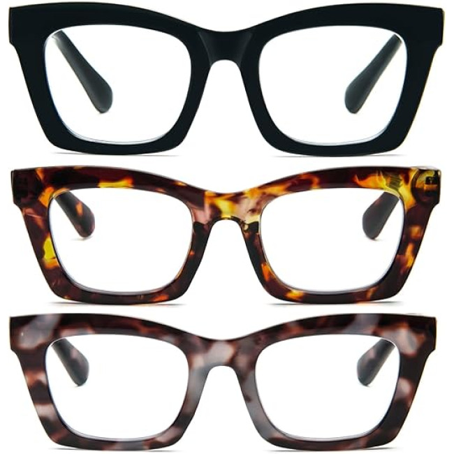 Великі окуляри для читання MMOWW  для жінок, 3 шт. (3155)