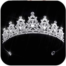 Zehory весільні аксесуари для волосся для нареченої, кришталева корона (5132)