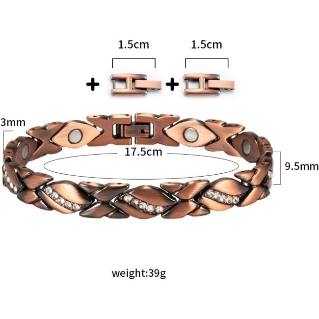 Жіночий магнітний браслет Wollet з чистої міді 40 г (2010)