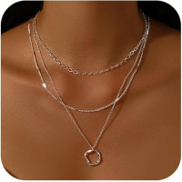 Золоті намиста MOROTOLE для жінок, багатошарові золоті намиста для жінок, кругле золоте намисто стек (2004)