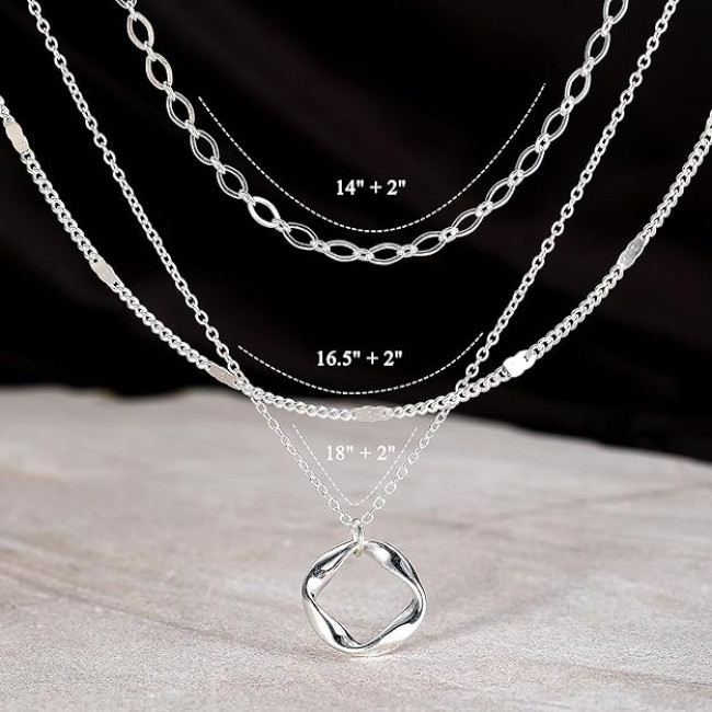 Золотые ожерелья MOROTOLE для женщин, многослойные золотые ожерелья для женщин, круглое золотое ожерелье (2004)