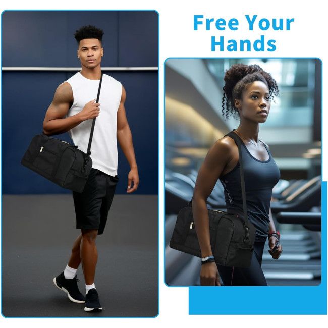 Apenze Маленька спортивна сумка, легка, 14-дюймова, чорна (5103)