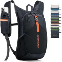 BECOJADDE Малий туристичний рюкзак, 15L, чорний (5012)