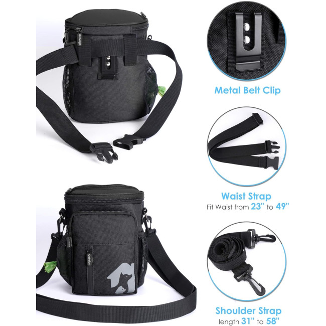 Чохол для ласощів для собак Gobeigo JBY2410DTPBK-EUPAT2, чорна (3111)