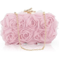 Jywmsc вечерняя сумка с клатчем 1JL3060-PI с кружевными цветами, розовый (5090)