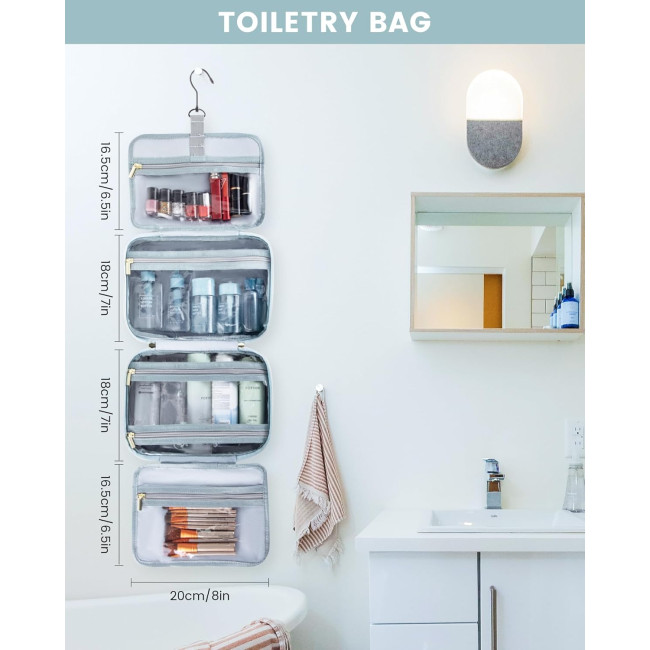 LOVEVOOK  Водонепроникна косметичка Kulturbeutel для туалетного приладдя, яскраво-синя (5141)