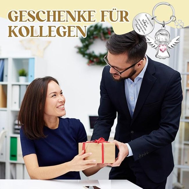 Подарунок для колеги від Jadive, включаючи брелок з ангелом-охоронцем (3131)