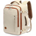 Ручная кладь VANKEV 40x20x25, подседающий рюкзак 20л, дорожная сумка-рюкзак для ноутбука 14 дюймов, бежевый (2097) № 