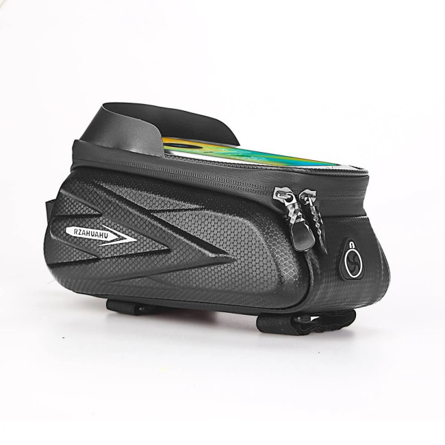 Сумка для велосипеда ROCKBROS rz-2-77 з тримачем для телефону на раму, чорна (4104)