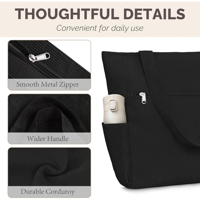 Сумка HOMESPON Cordury черная (2117)