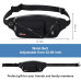 Велика поясна сумка MAXTOP для жінок і чоловіків, поясна сумка з регульованим ремінцем, необхідне для подорожей, бігу, чорна (2003) № 3