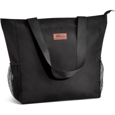 Велика сумка-тоут HOMESPON на блискавці, чорна (2115)