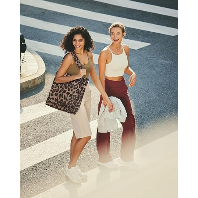 Велика вельветова Prite для жінок на блискавці, сумка-тоут для навчання, роботи, подорожей та покупок (2114)