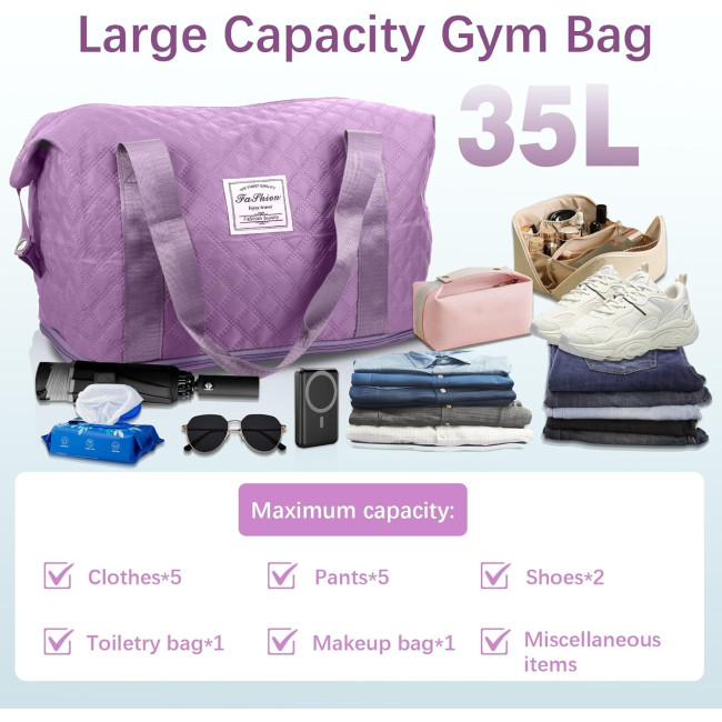 Жіноча спортивна сумка Starvortex XC-F003-Purple, фіолетова (4096)