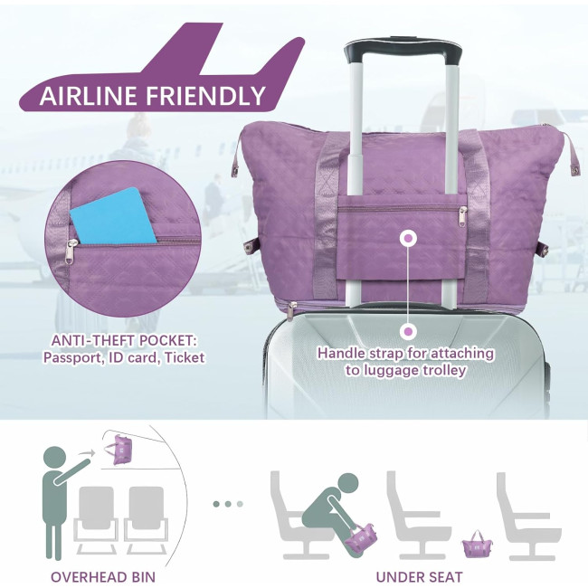 Жіноча спортивна сумка Starvortex XC-F003-Purple, фіолетова (4096)