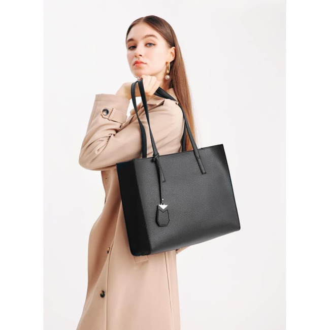 Жіноча сумка-тоут MORGLOVE DE-YFD071, чорна (3090)