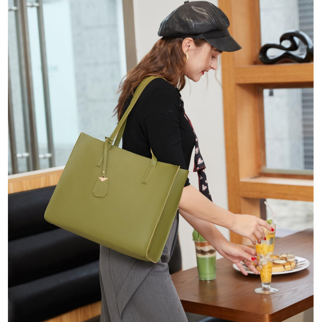 Жіноча сумка-тоут MORGLOVE, зелена (3089)