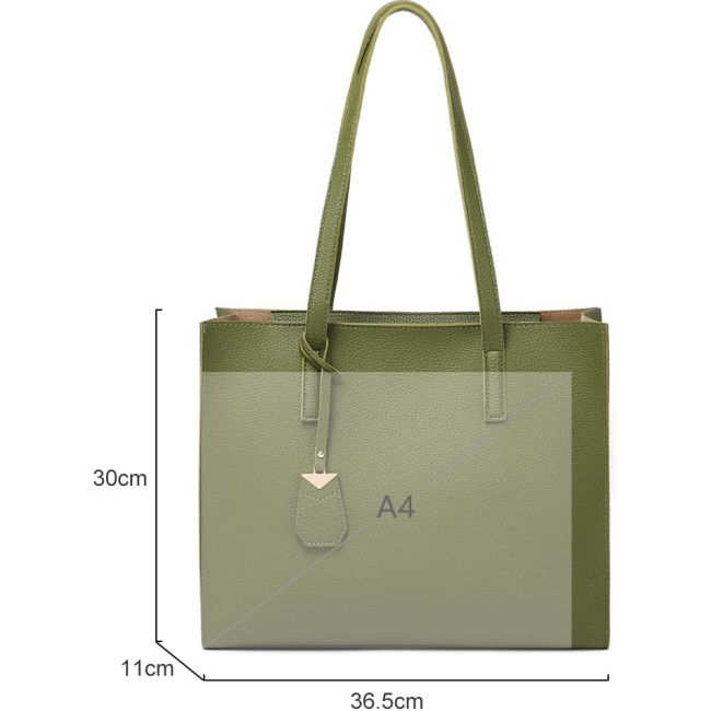 Жіноча сумка-тоут MORGLOVE, зелена (3089)